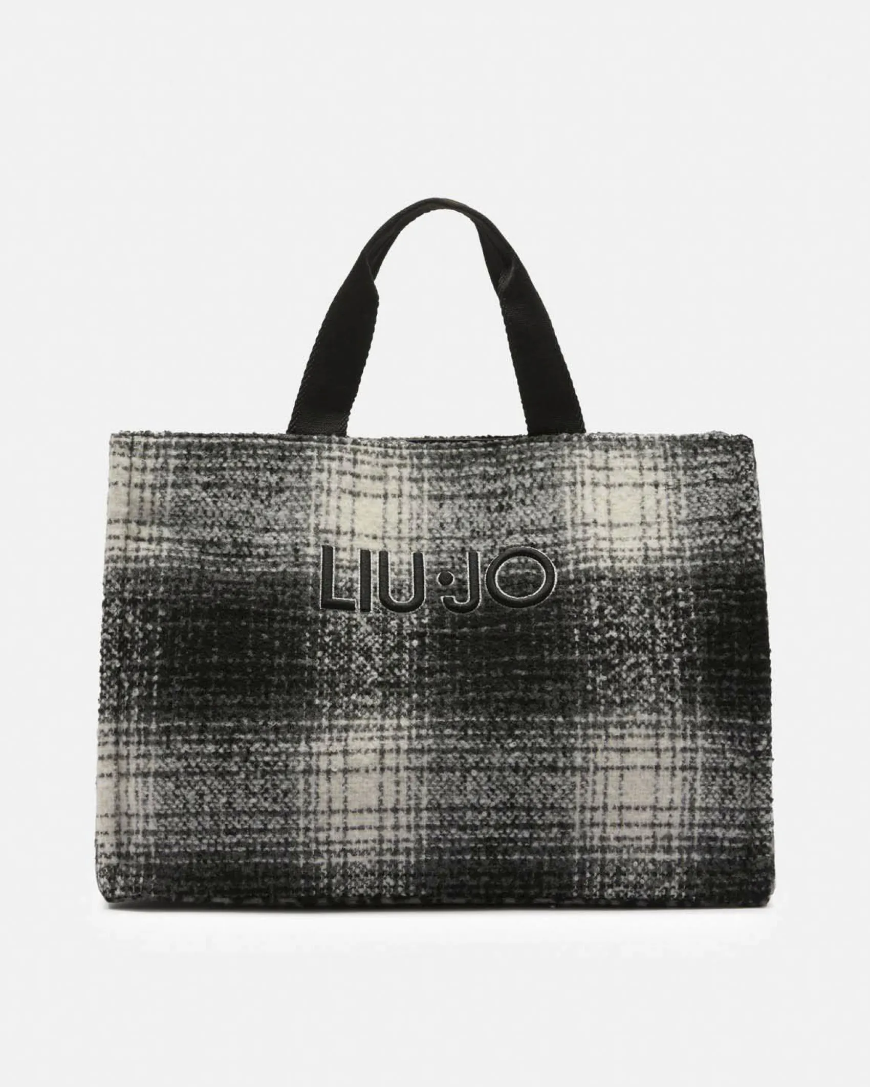 Shopping bag Liu Jo Accessories nera in pelliccia sintetica animalier
