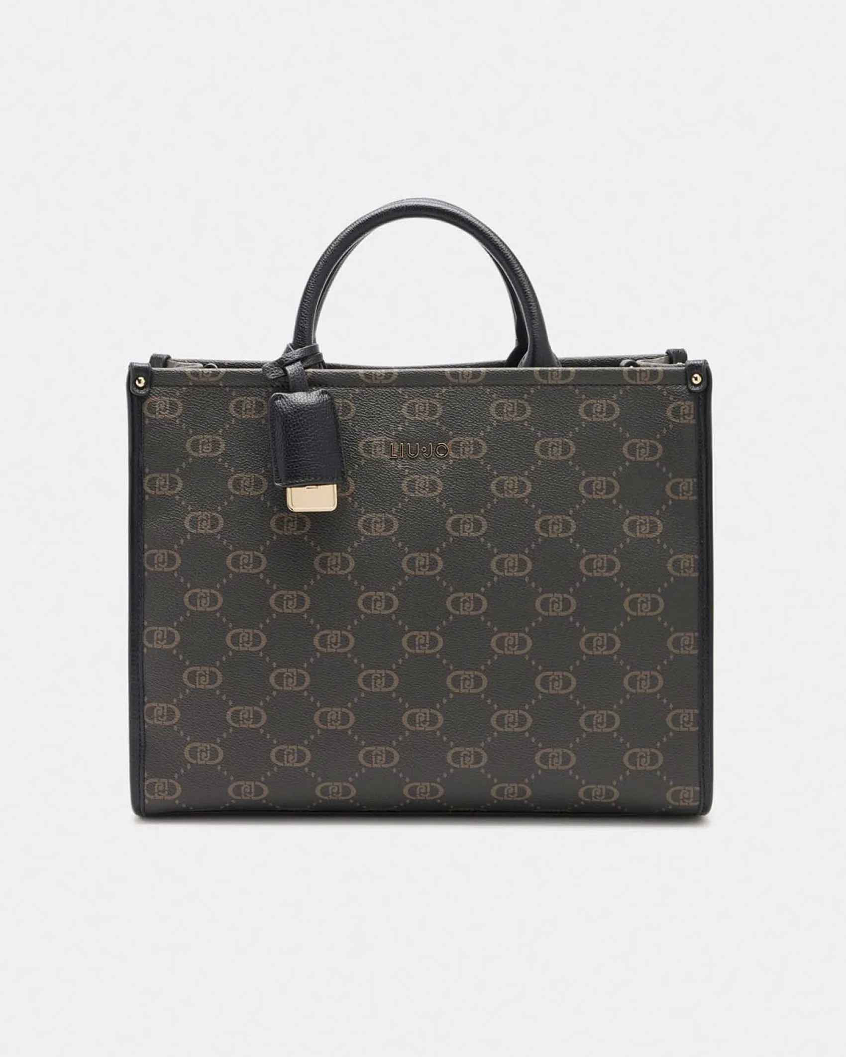 Shopping bag Liu Jo Accessories marrone con logo in rilievo