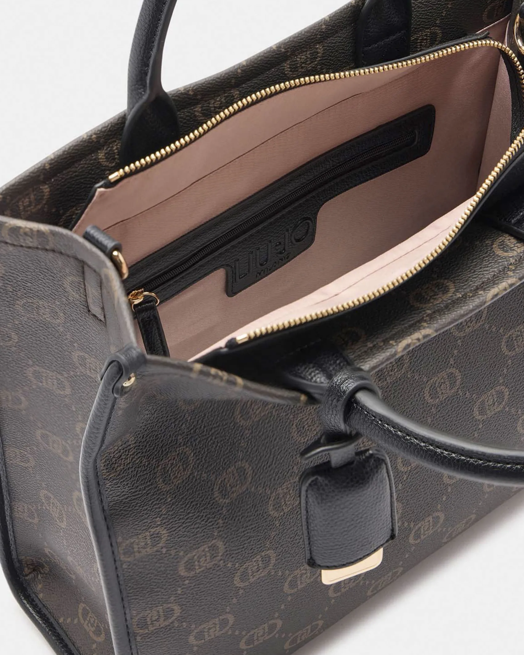 Shopping bag Liu Jo Accessories marrone con logo in rilievo