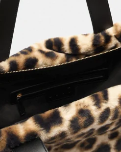 Shopping bag Liu Jo Accessories animalier in pelliccia sintetica