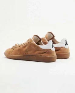 Sneakers color cuoio in pelle scamosciata SKIN '93 Patrizia Pepe con suola in gomma tono su tono