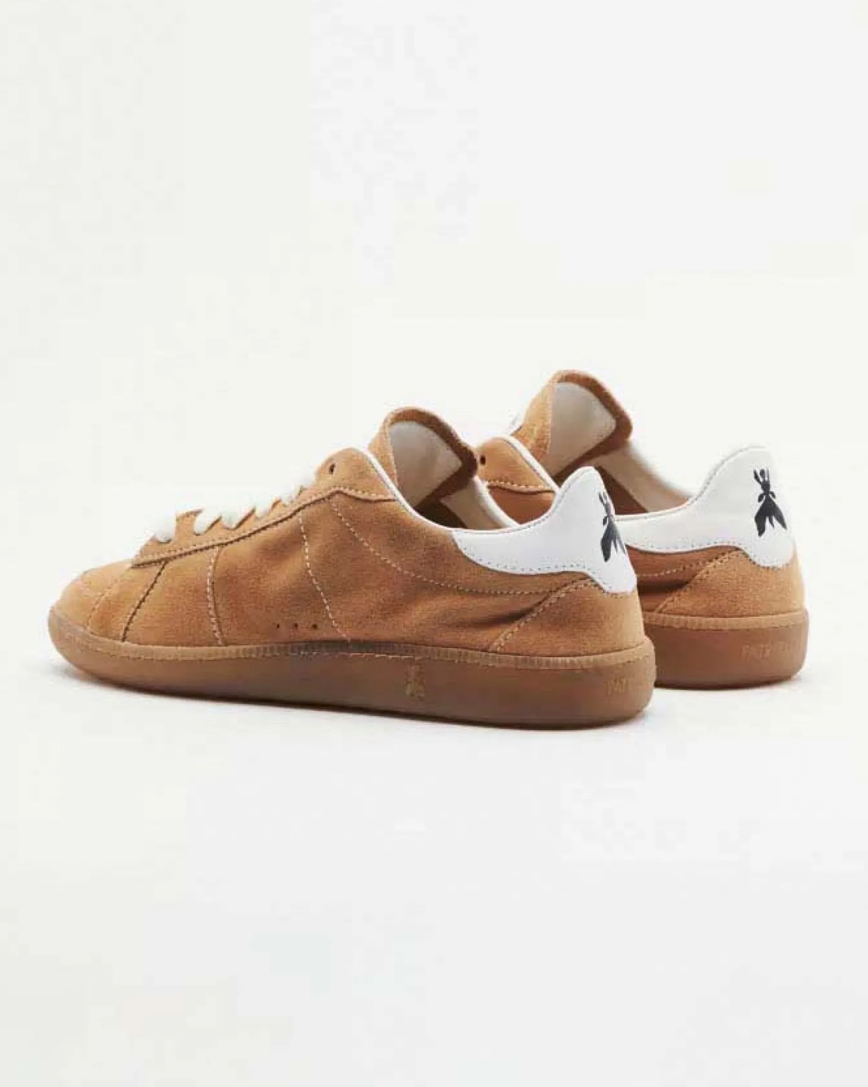 Sneakers color cuoio in pelle scamosciata SKIN '93 Patrizia Pepe con suola in gomma tono su tono