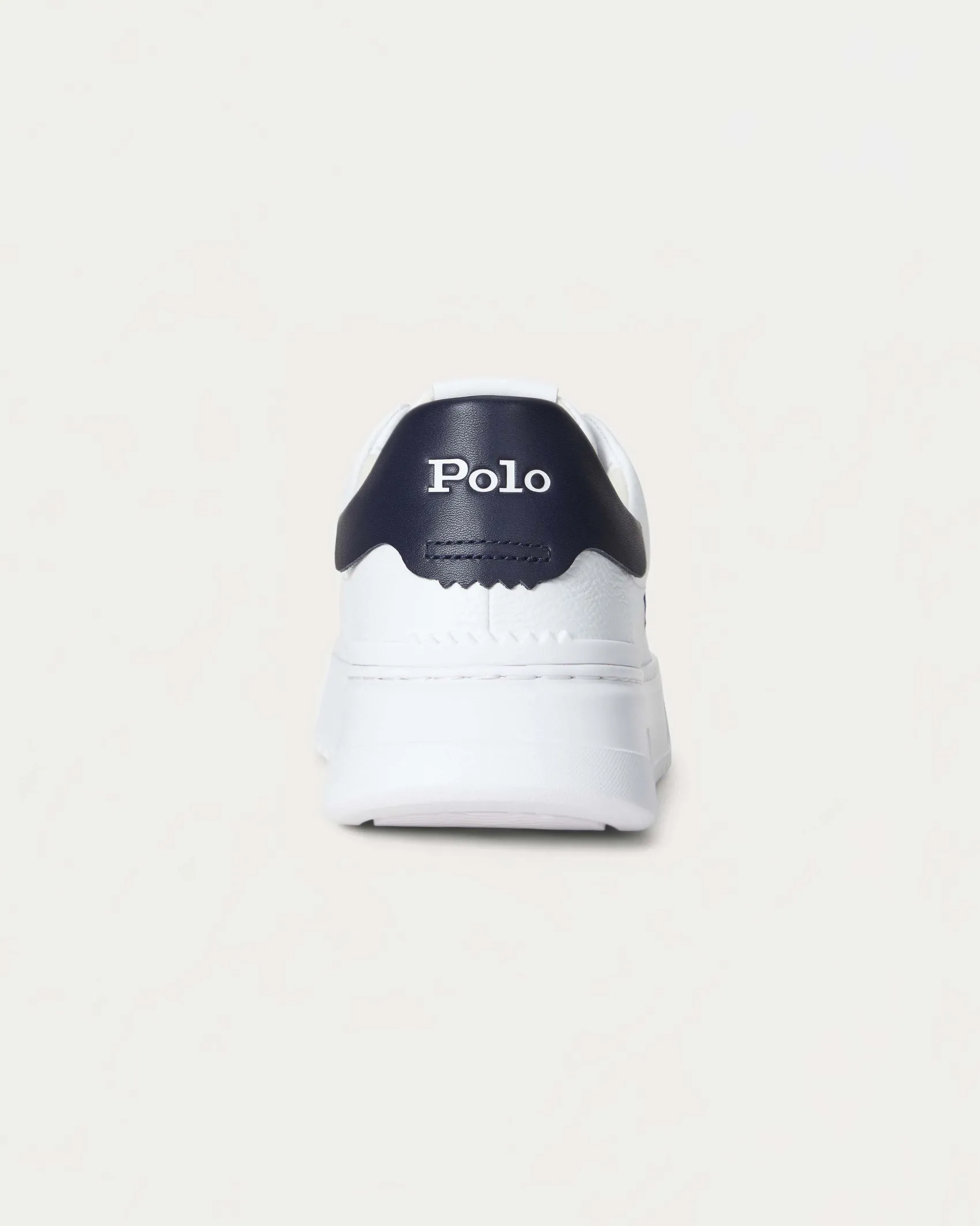 Sneakers Polo Ralph Lauren RLite Court bianche in pelle martellata
