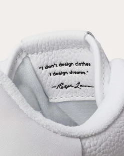 Sneakers Polo Ralph Lauren bianche Masters Court in pelle e similpelle con logo pony
