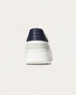 Sneakers Polo Ralph Lauren RLite Sport bianche in pelle e suede