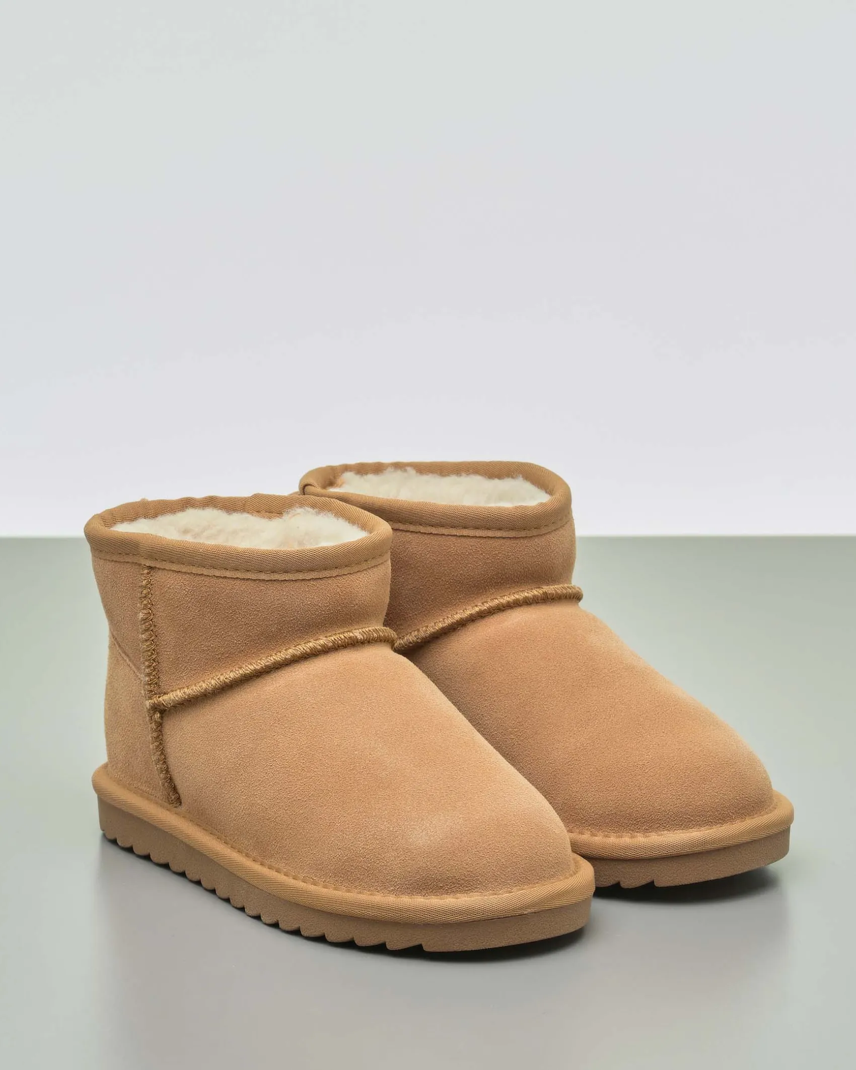 Stivaletto Colors of california color cammello in pelle scamosciata