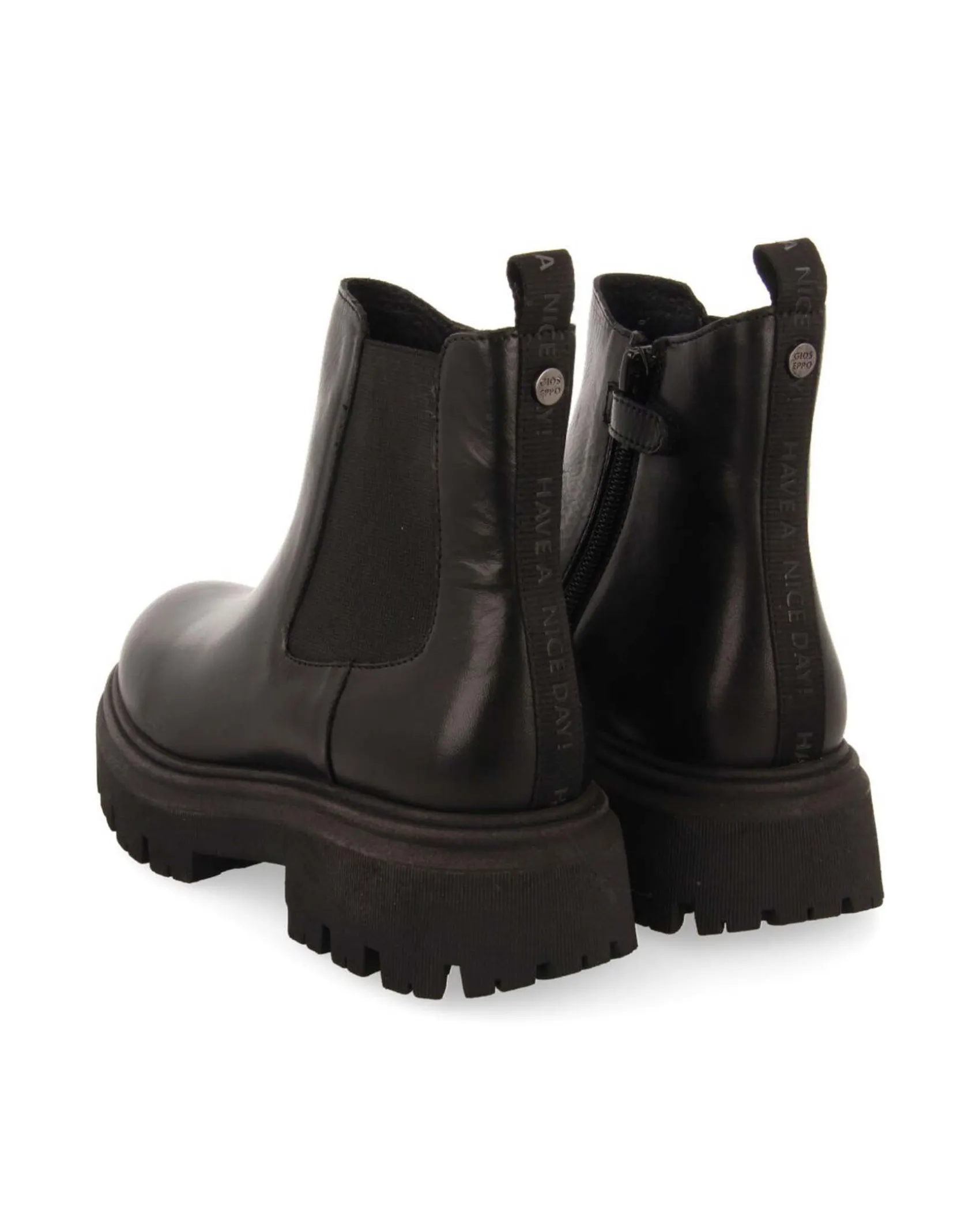 Stivaletto Gioseppo nero Hetland Chelsea in pelle