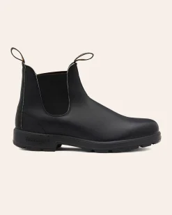 Stivaletto nero modello 510 in pelle liscia con laterale in lurex color argento
