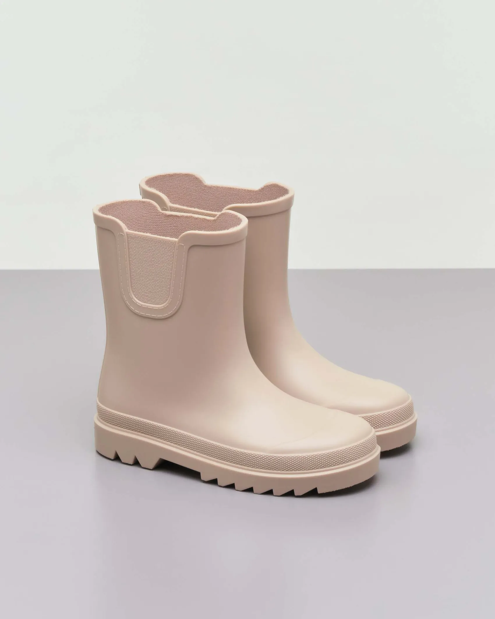 Stivaletto Tokyo da pioggia in gomma beige
