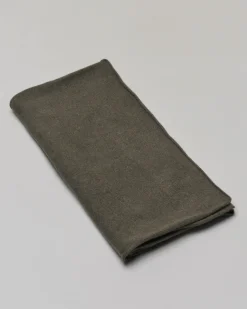 Stola Ashki.i verde militare in puro cachemire