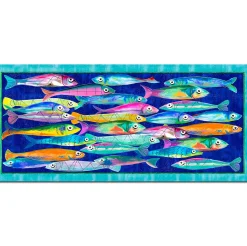 Tappeto Poisson Bleu a fantasia pesci 52x120
