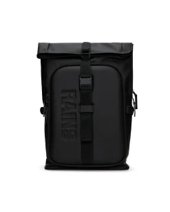 Texel Moulded backpack Rains nero in tessuto impermeabile effetto gommato