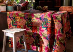 Tovaglia rettangolare Kiriku in cotone a fantasia floreale multicolor 140x170