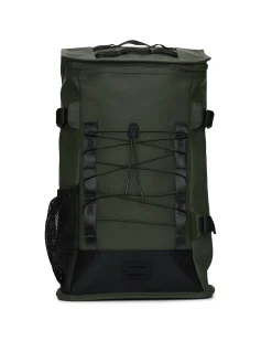 Trail Mountaineer Bag Rains verde militare in tessuto tecnico impermeabile effetto gommato