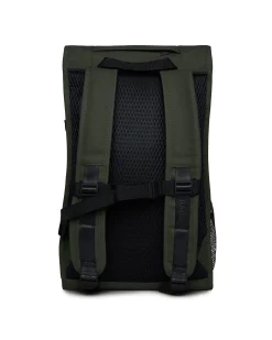 Trail Mountaineer Bag Rains verde militare in tessuto tecnico impermeabile effetto gommato