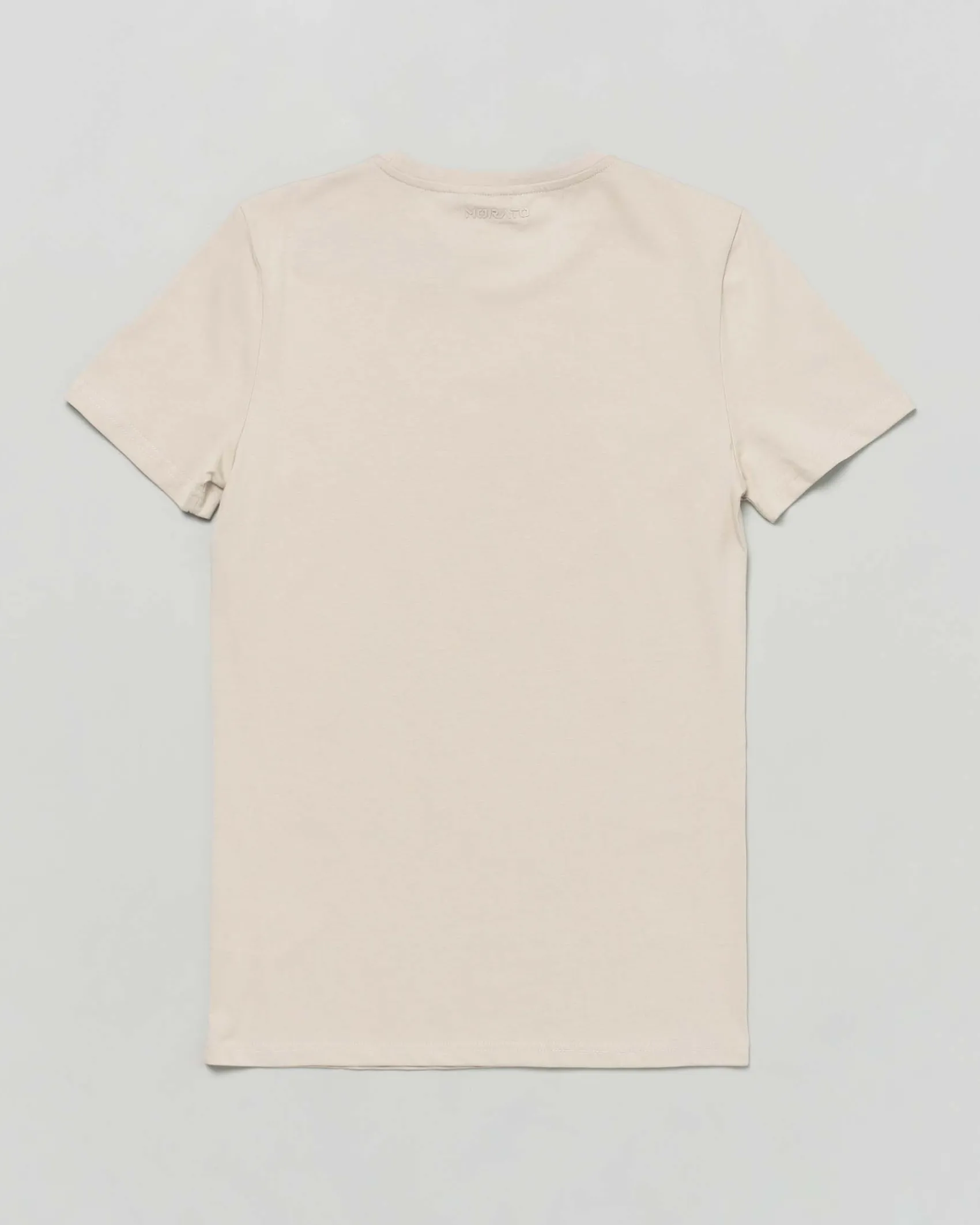 T-shirt Antony Morato beige mezza manica con tigre floccata
