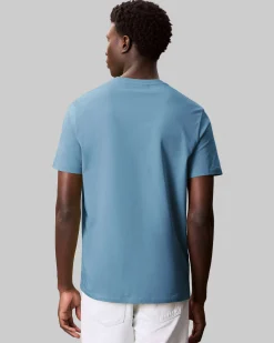 T-shirt Calvin Klein Jeans avio in cotone con logo ricamato sul petto