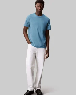 T-shirt Calvin Klein Jeans avio in cotone con logo ricamato sul petto