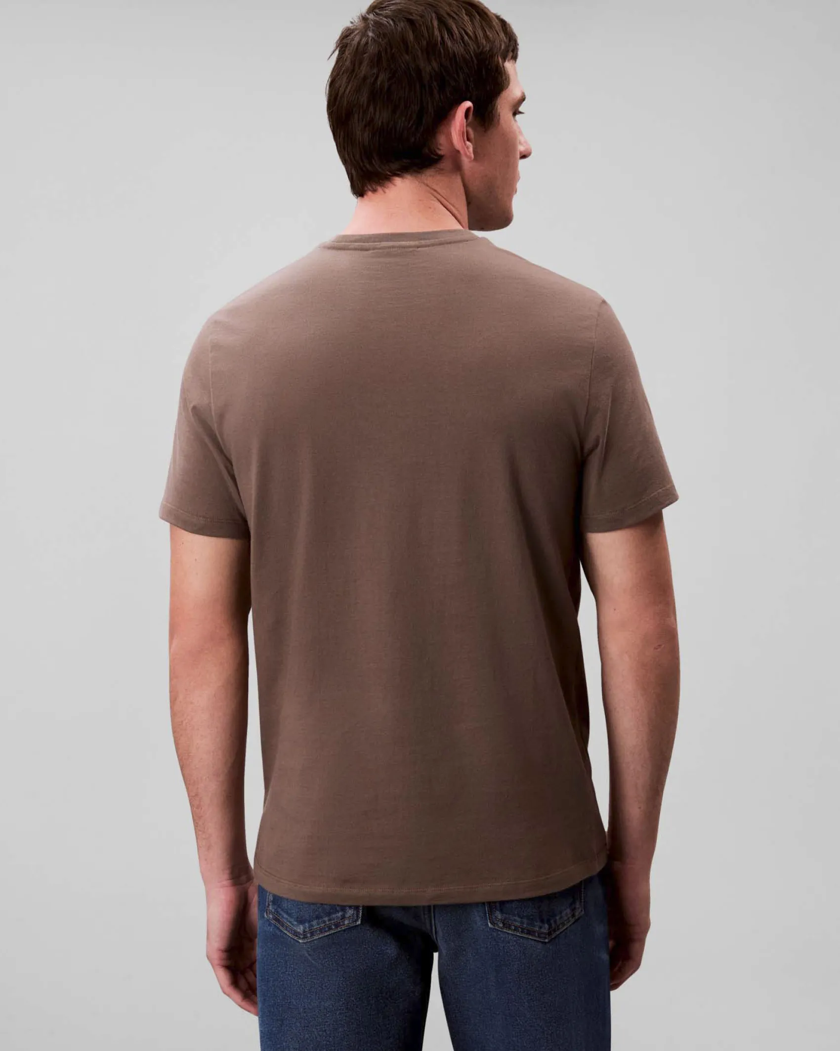 T-shirt Calvin Klein Jeans fango in cotone