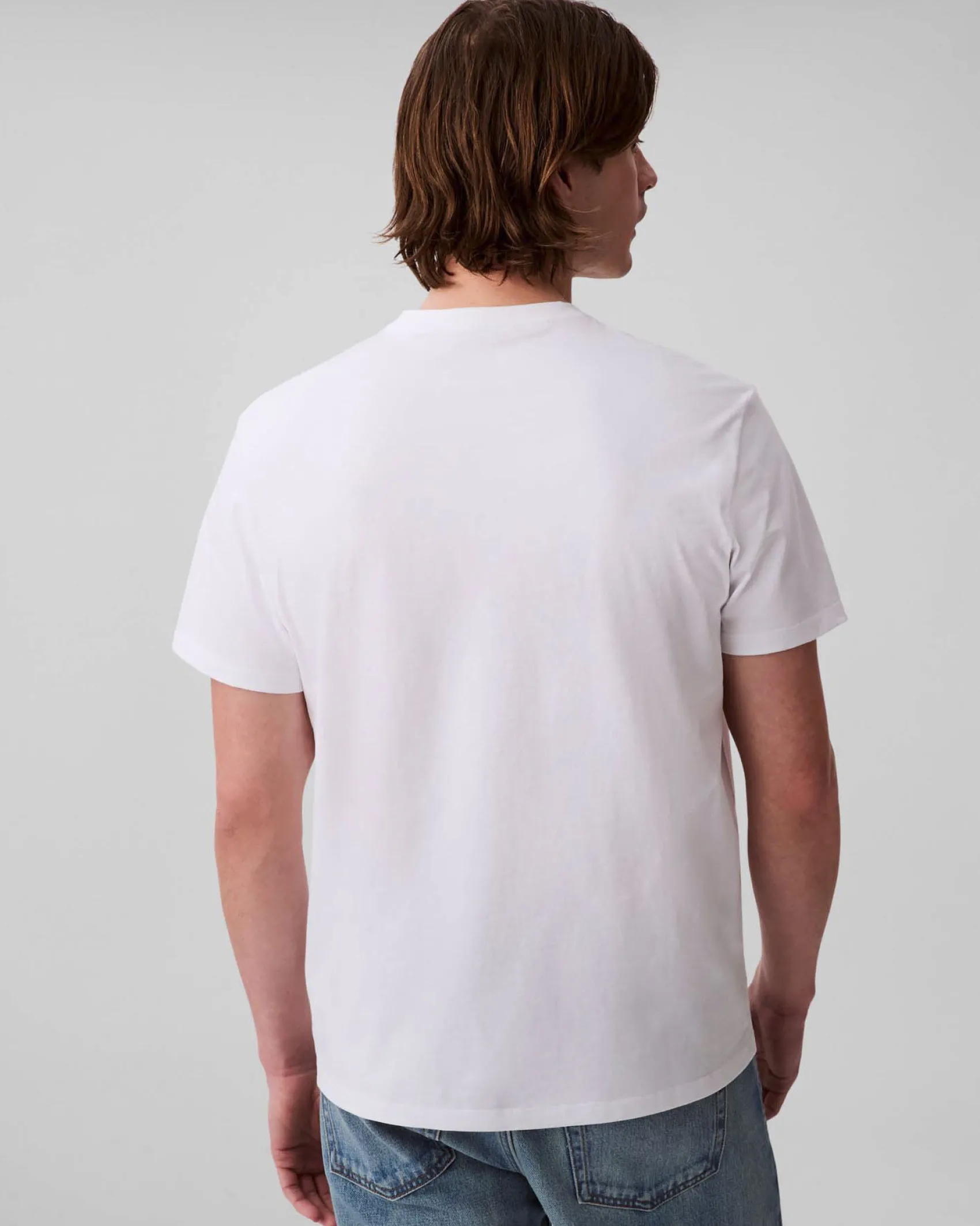 T-shirt Calvin Klein Jeans bianca in cotone con logo monogramma impresso in tono davanti