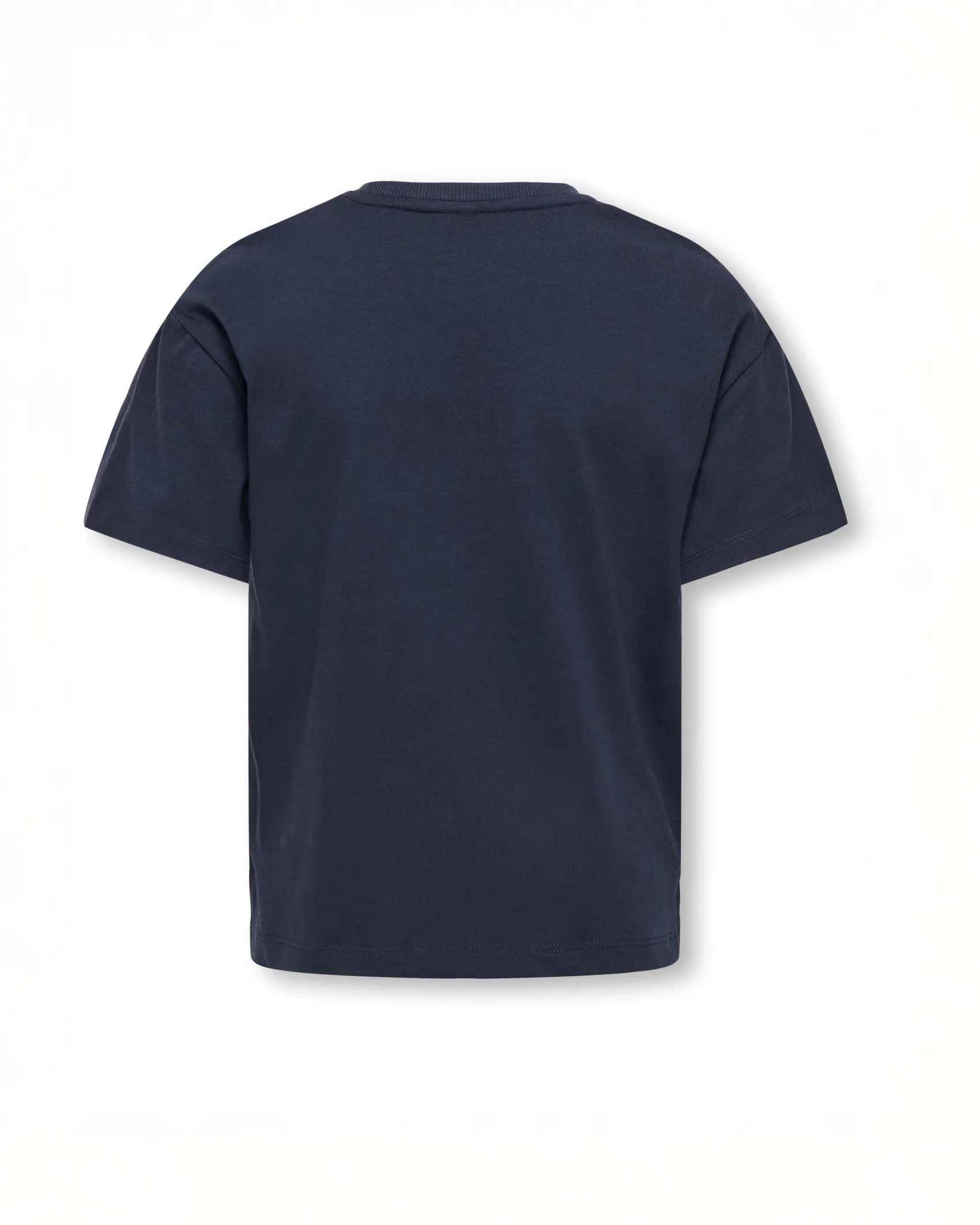 T-shirt Kids Only blu stile college con logo rosso