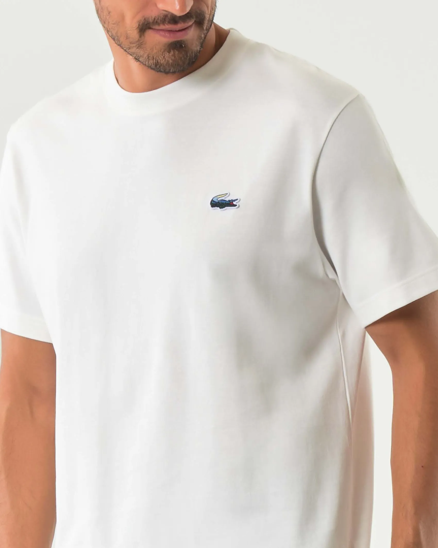 T-shirt Lacoste classic-fit con logo coccodrillo multicolor
