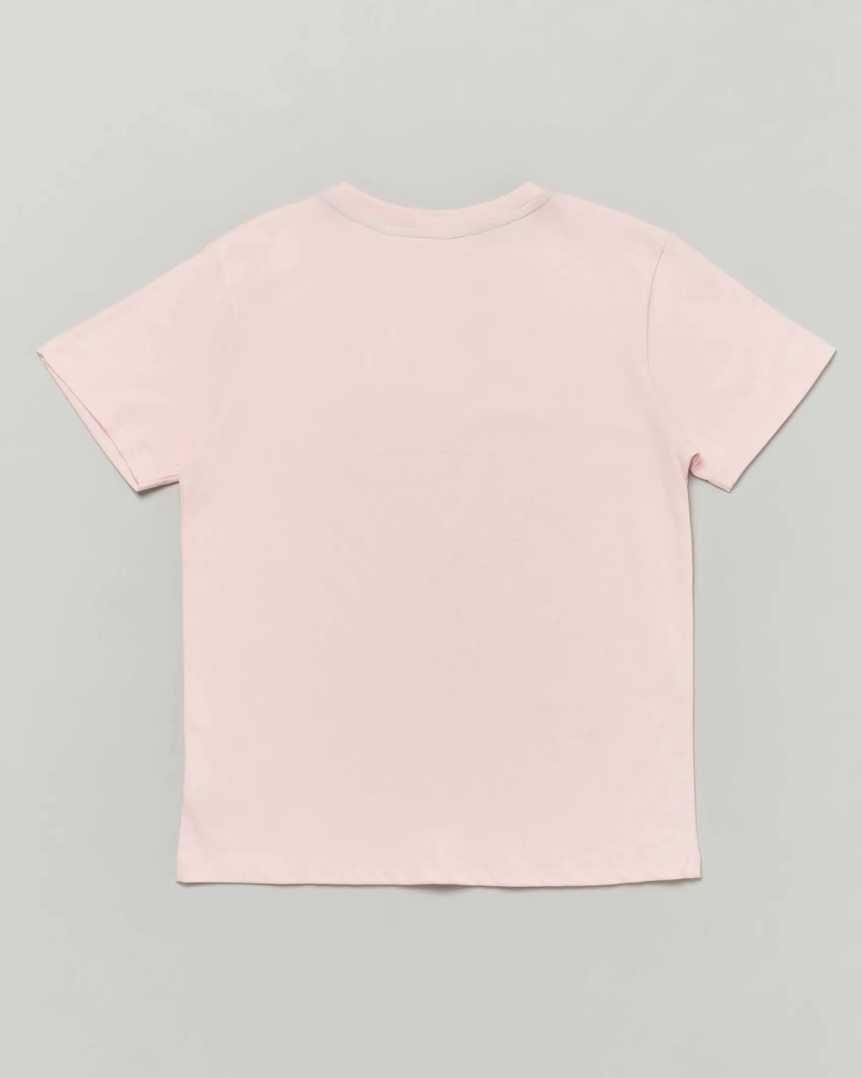 T-shirt Lacoste rosa in puro cotone con mini logo icon