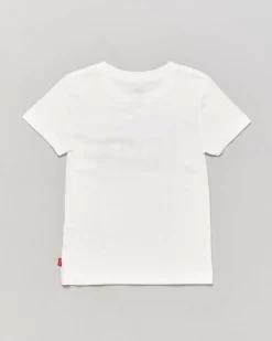 T-shirt Levi's bianca mezza manica con logo heroel frontale