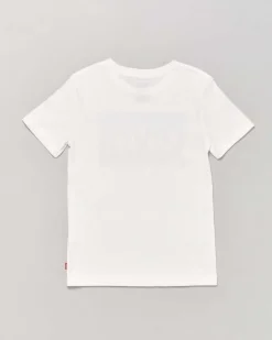 T-shirt Levi's bianca mezza manica con logo heroel frontale