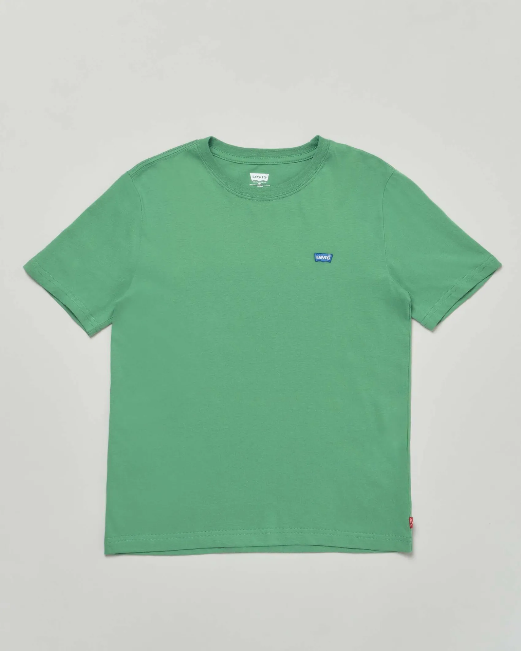 T-shirt Levi's verde mezza manica con mini logo blu