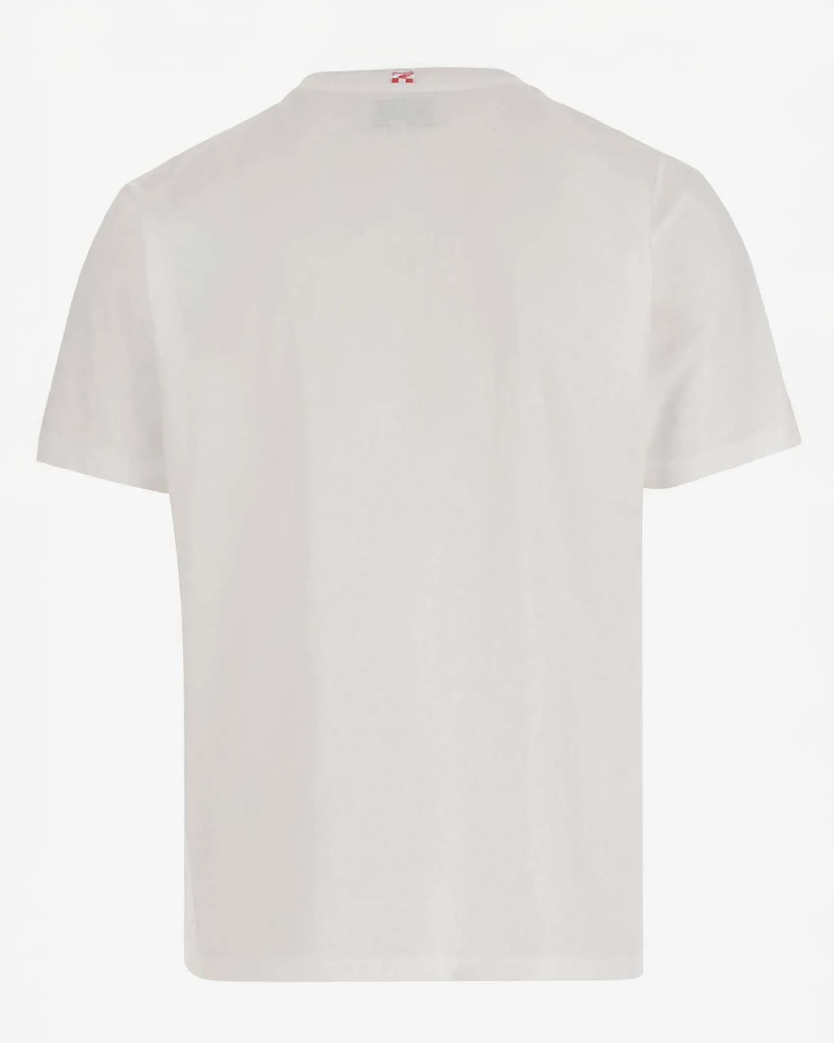 T-shirt MC2 Saint Barth bianca con stampa scritta logo e sport club davanti