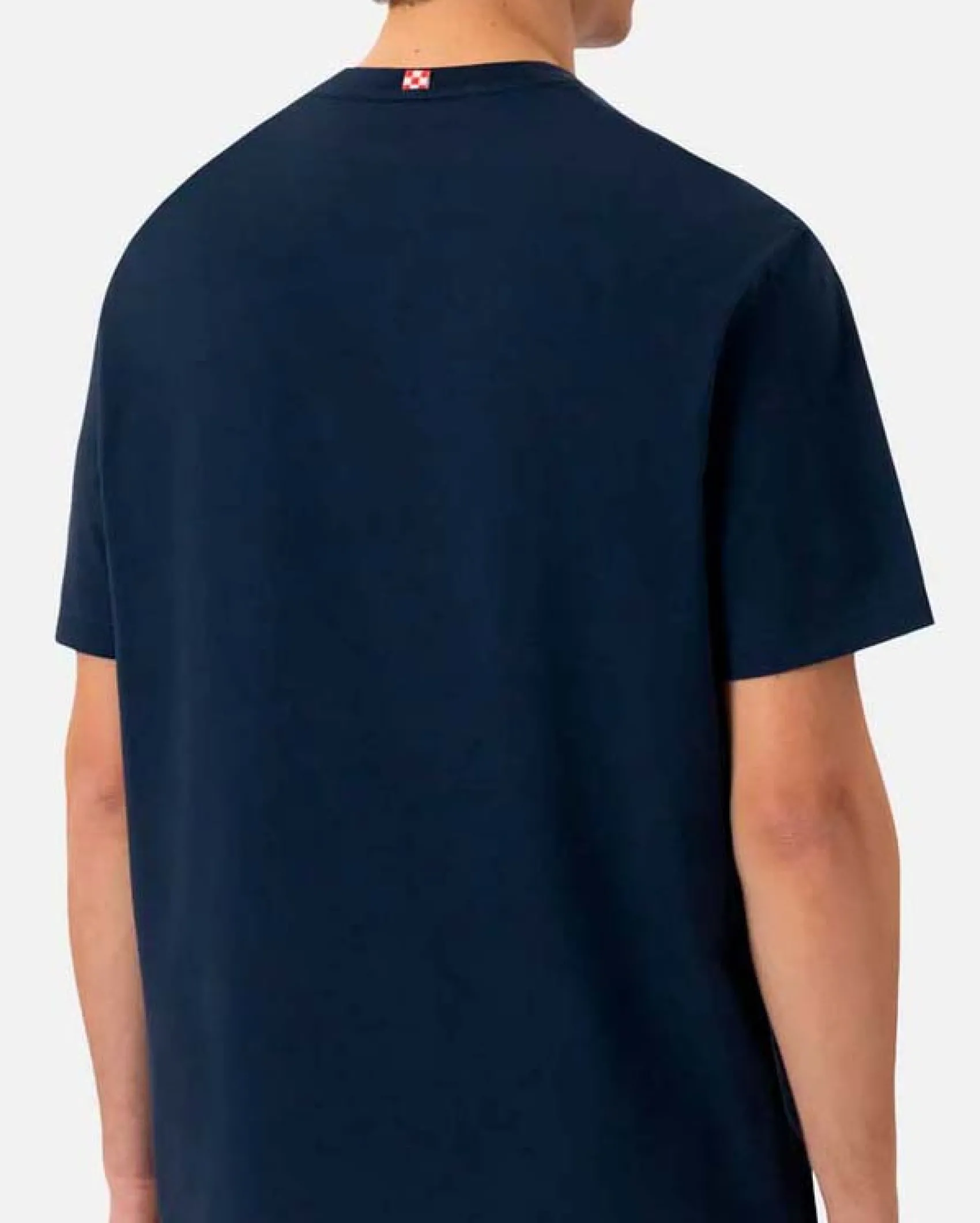 T-shirt MC2 Saint Barth blu con ricamo Mojito Social Club sul petto