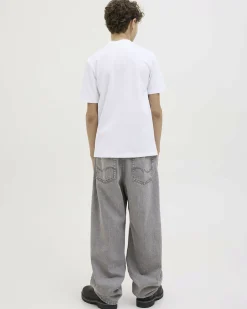 T-shirt mezza manica Jack & Jones bianca con logo nero