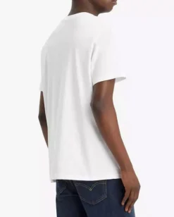 T-shirt mezza manica Levi's bianca con stampa logo batwing camouflage