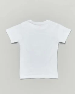 T-shirt Mousse bianca in cotone con stampa Labubu panda