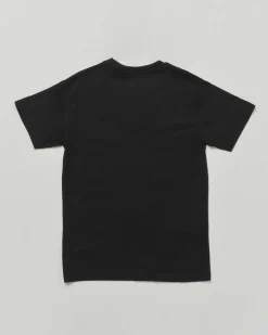 T-shirt Mousse nera in cotone con stampa Labubu verde acqua