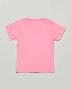 T-shirt Mousse rosa in cotone con stampa Labubu unicorno
