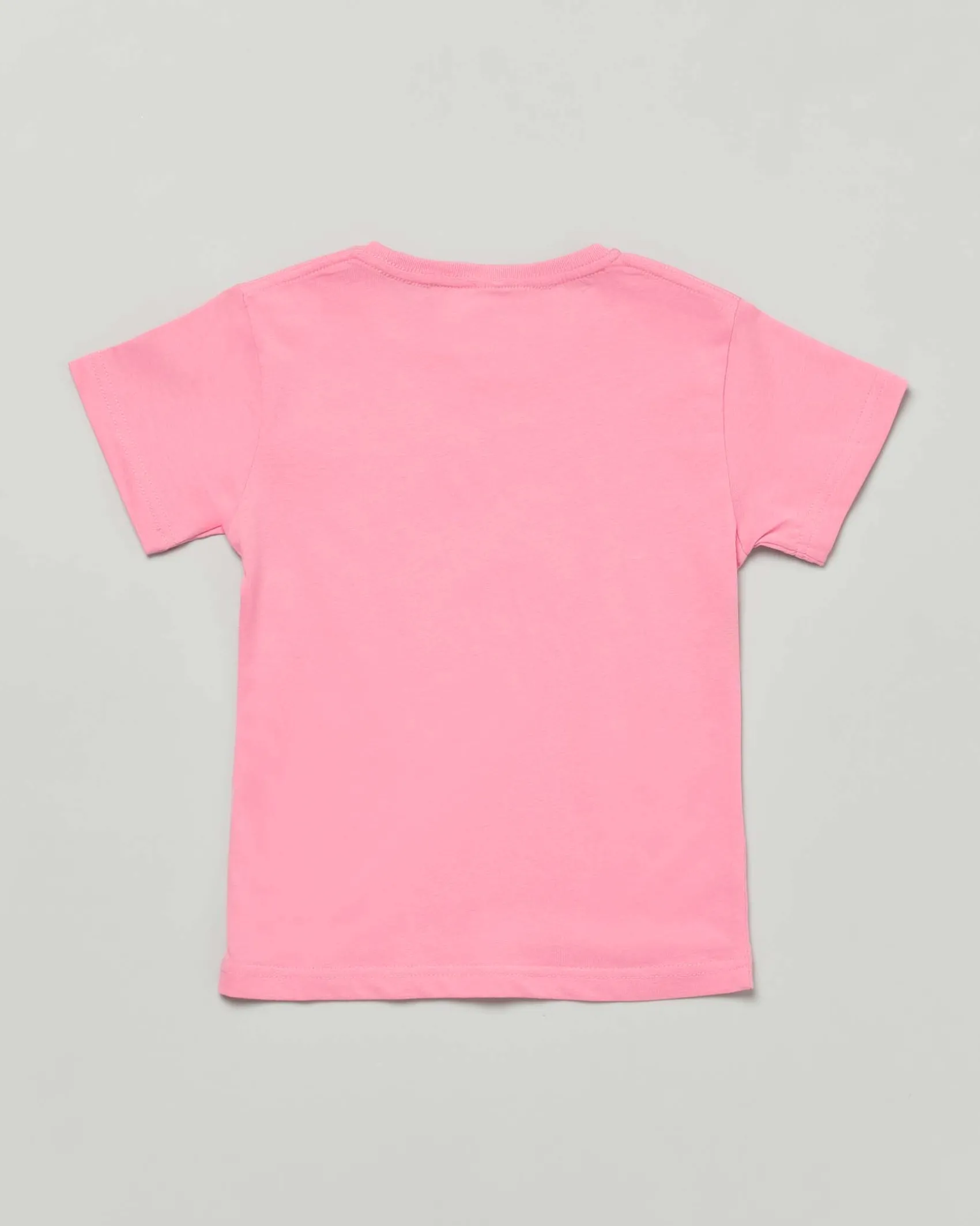 T-shirt Mousse rosa in cotone con stampa Labubu unicorno