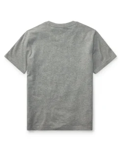T-shirt Polo Ralph Lauren mezza manica nera con logo pony rosso