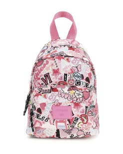 Zainetto Guess rosa multifantasia con bretelle