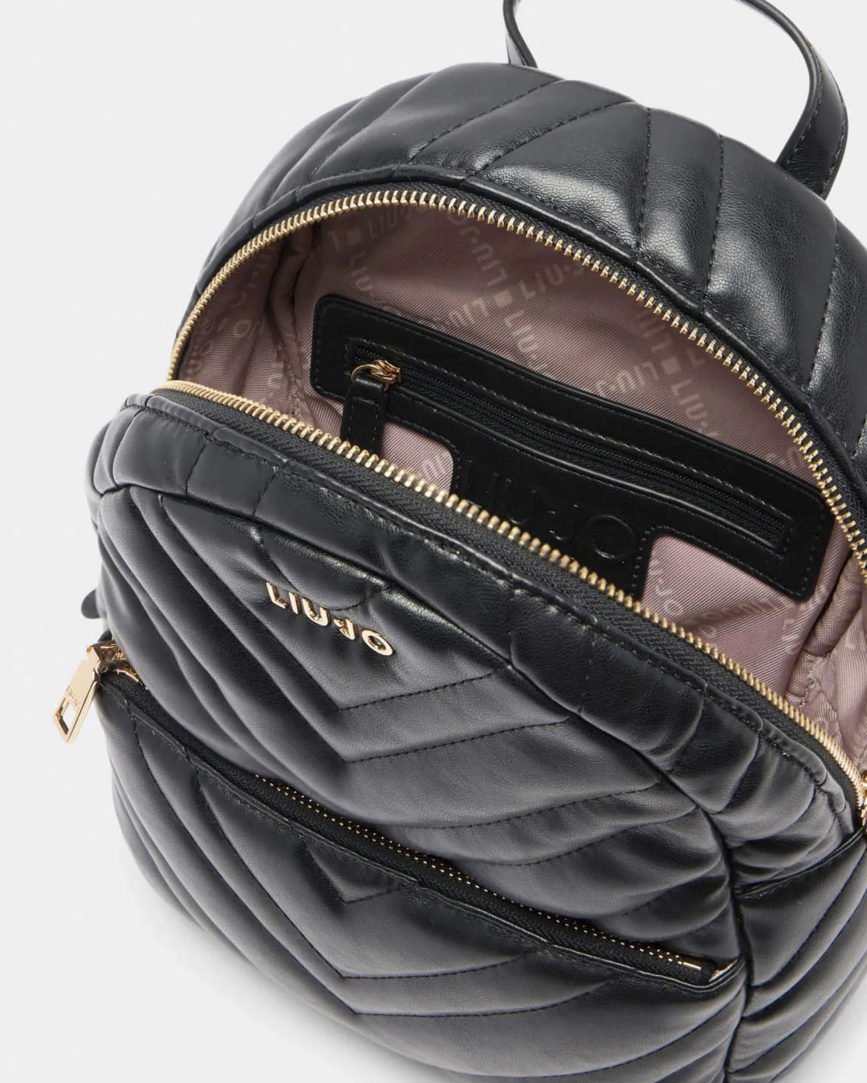 Zaino Liu Jo Accessories nero in similpelle in rilievo